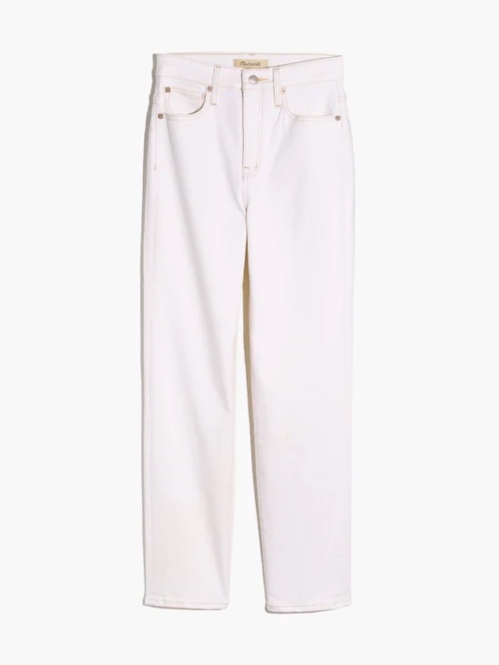 Madewell Classic Straight jeans in tile white